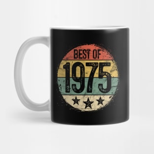 Circular Retro Best of 1975 45th Birthday Gift 45 Year Old Mug